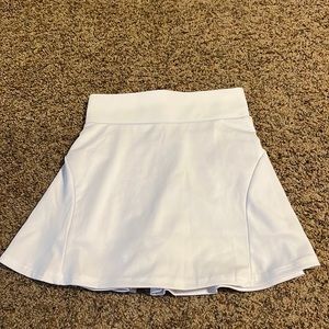 White tennis skirt